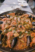 a pan of food
