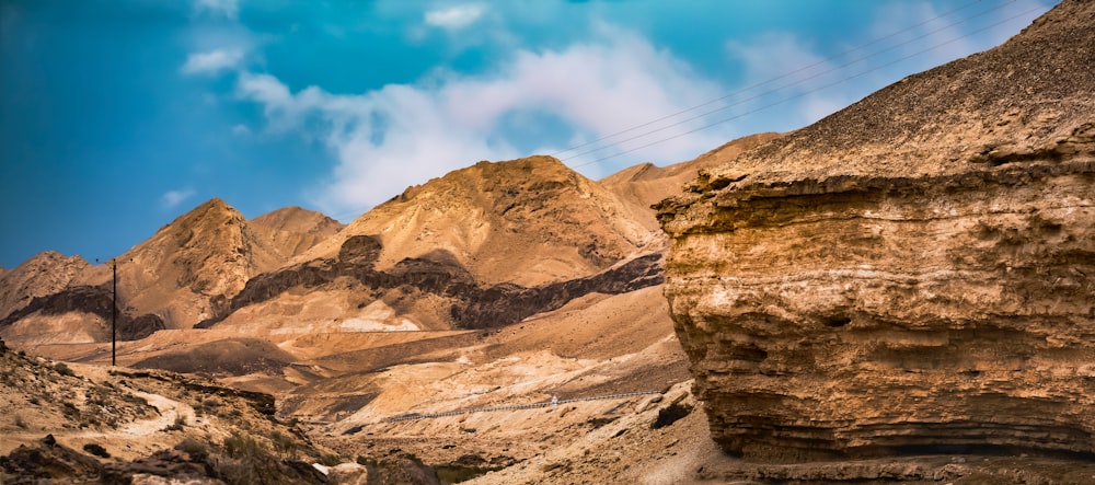 a rocky desert landscape