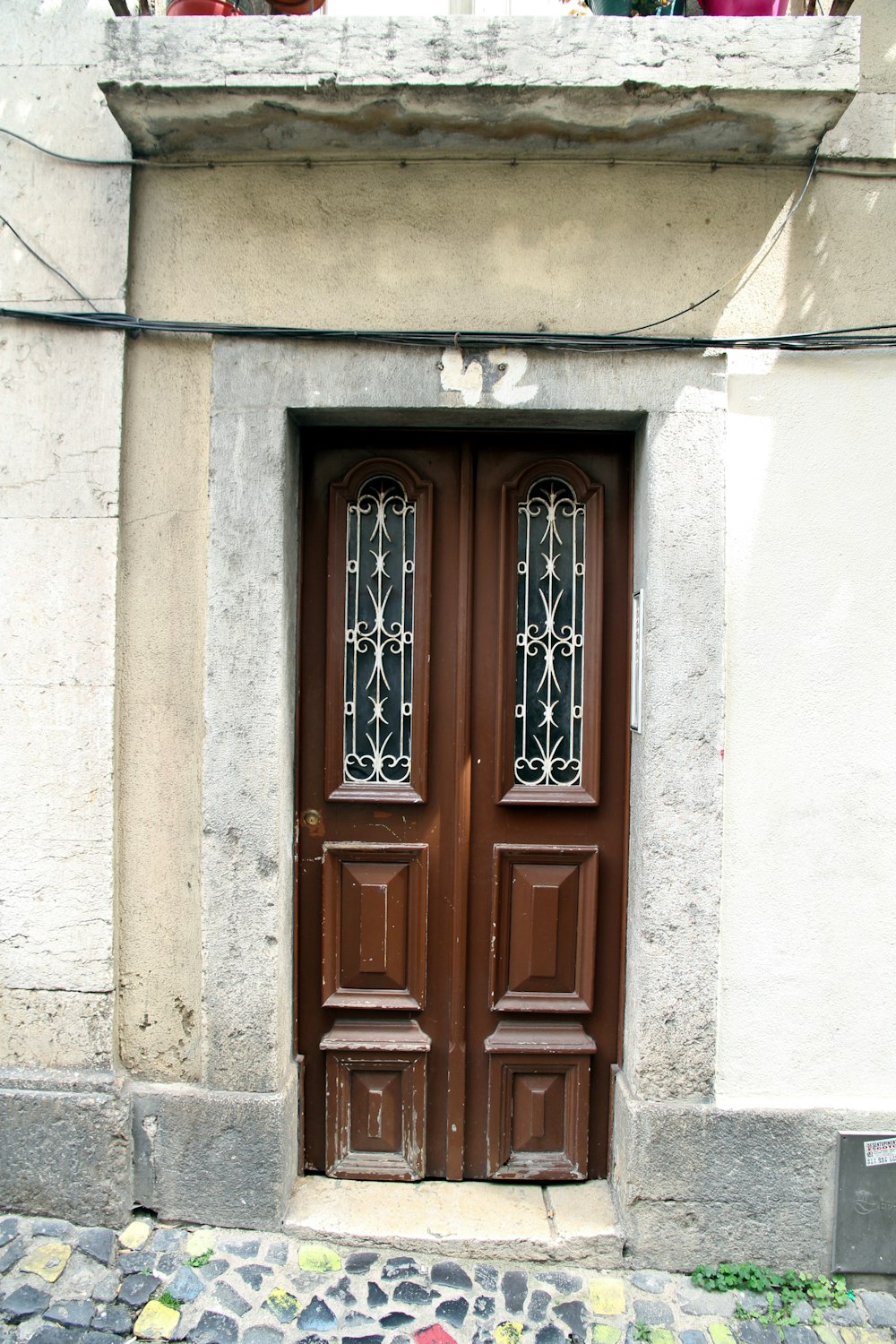 a door on a building
