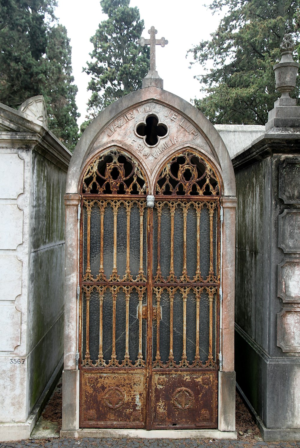 a large ornate gate