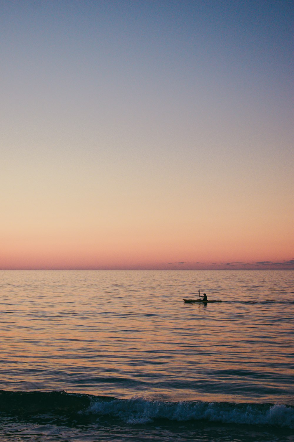 a person rowing a boat