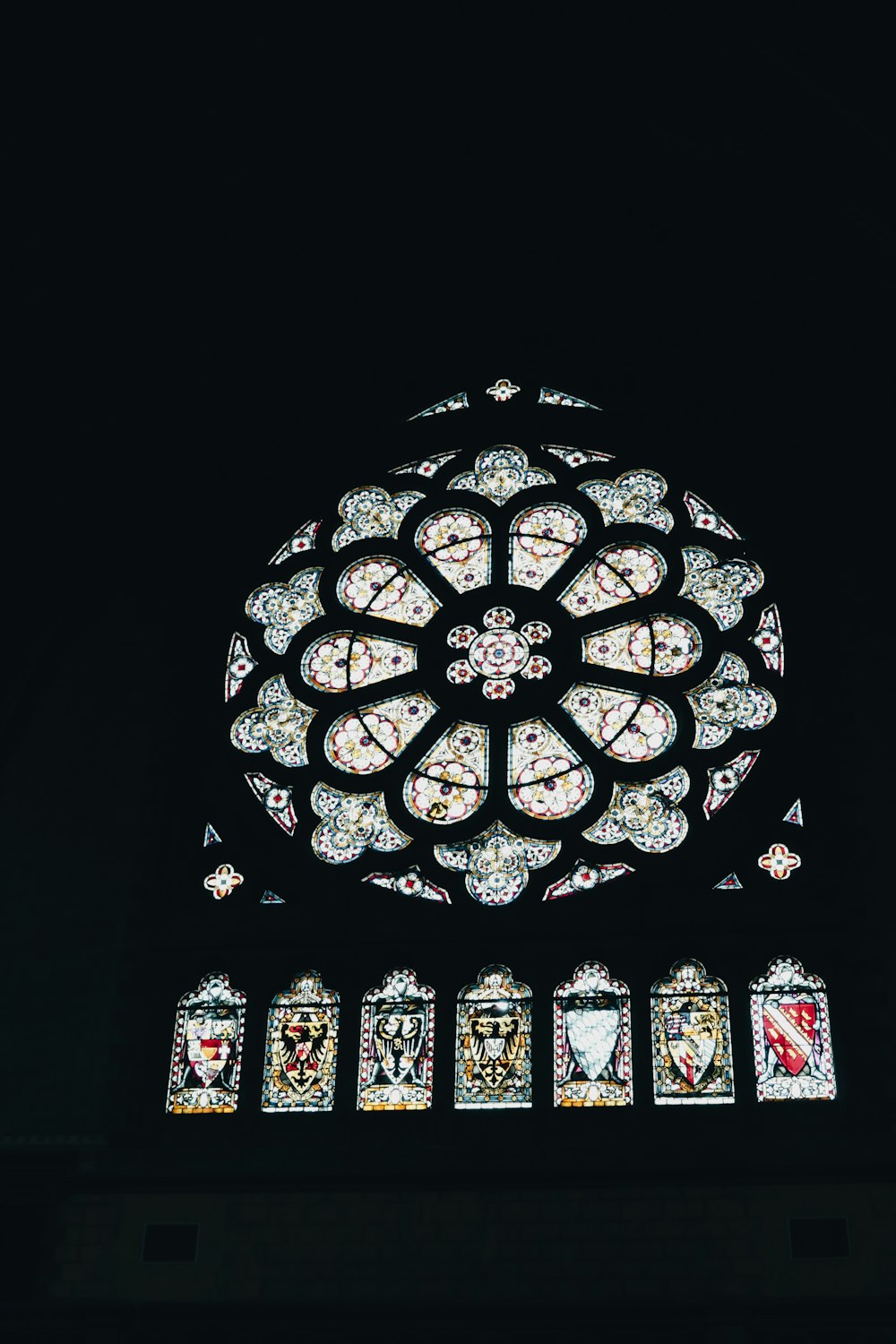 a stained glass window