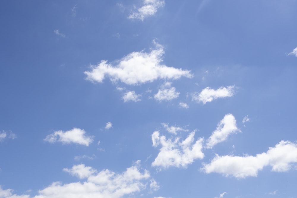 blue sky with white clouds