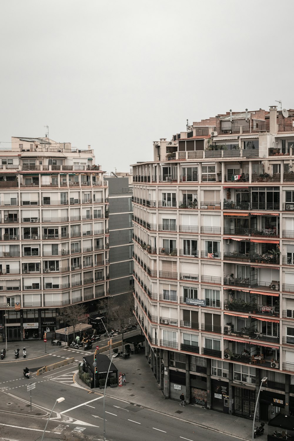 a street with buildings on either side