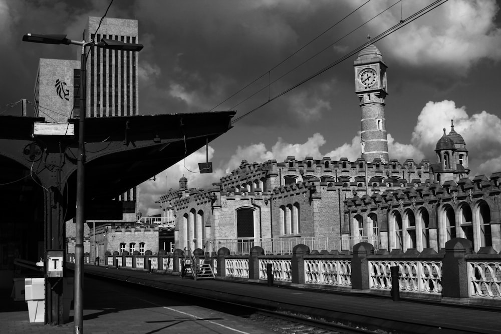 a clock tower on a building