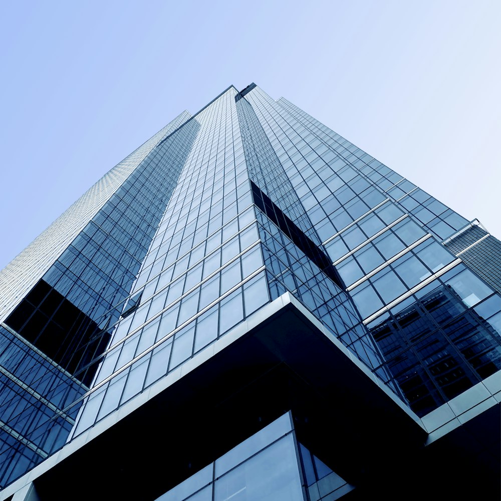 a low angle view of a building