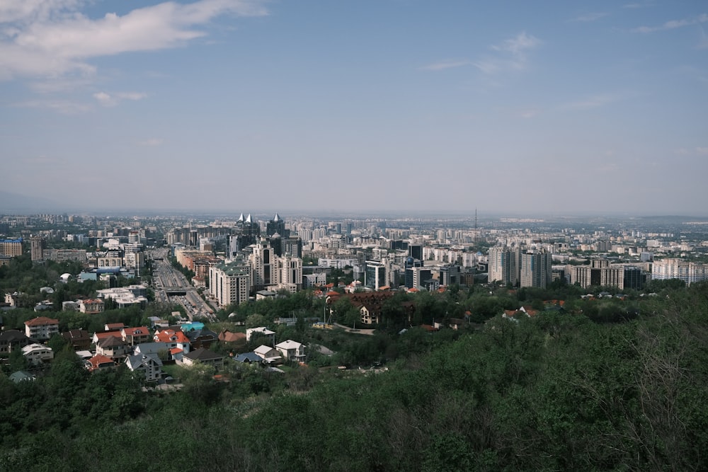 a city with many buildings