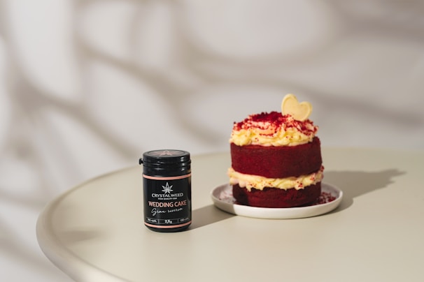 A smiling customer receiving their Velvet Cannabis order at home.