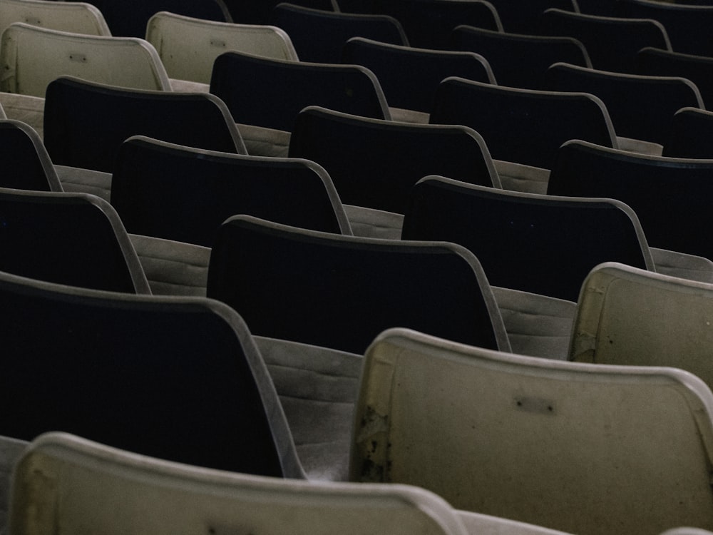 a room full of empty chairs