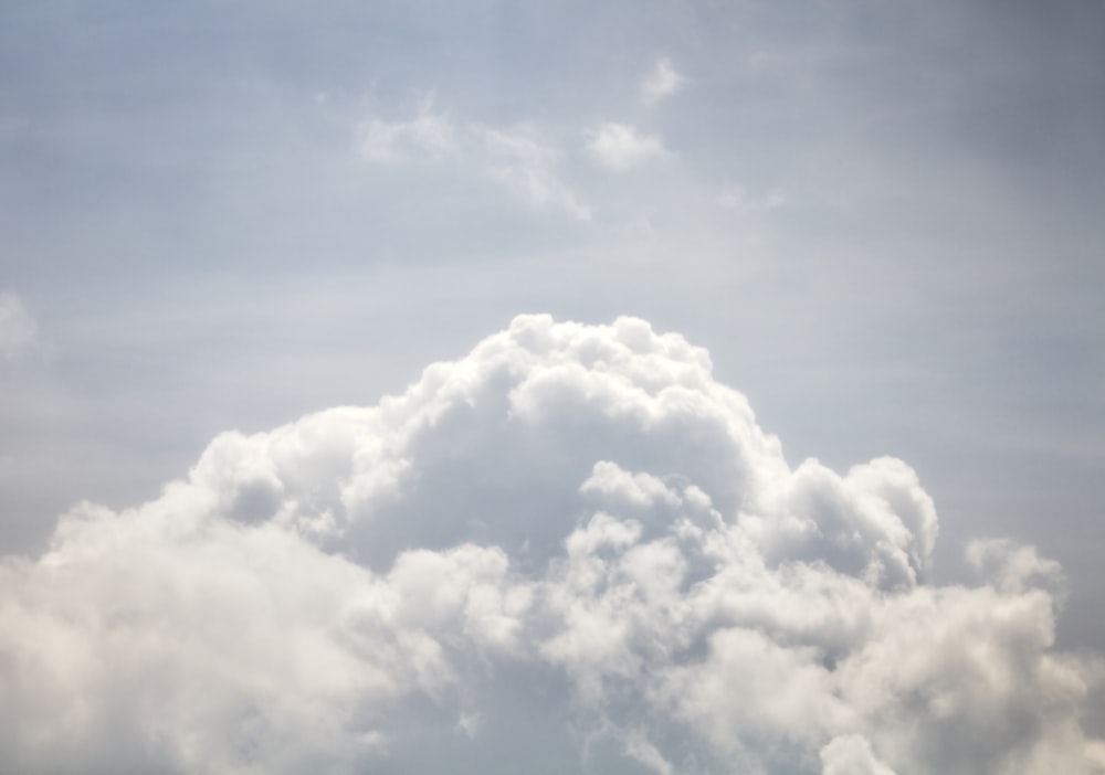 a large white cloud