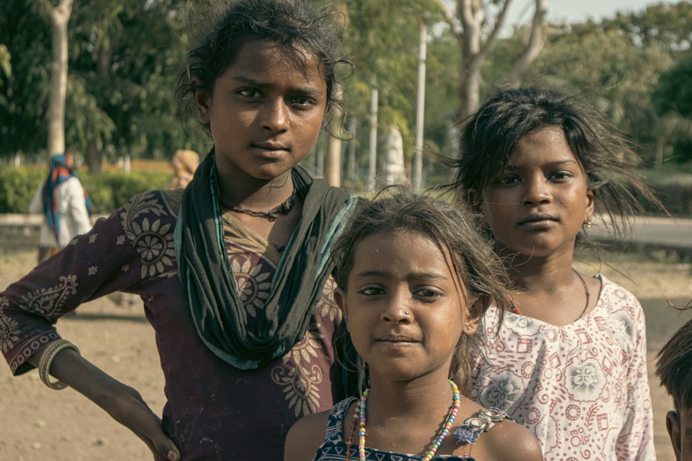 a group of people posing for the camera