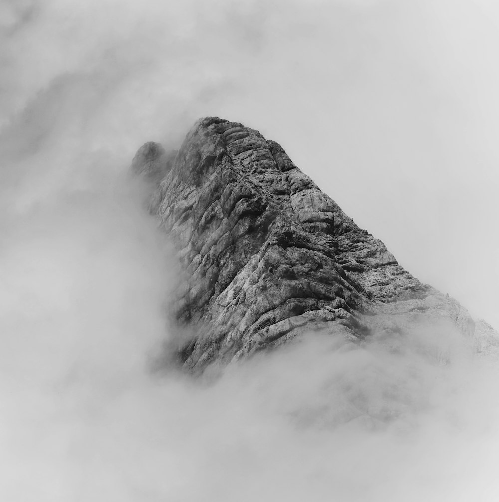 a mountain covered in snow