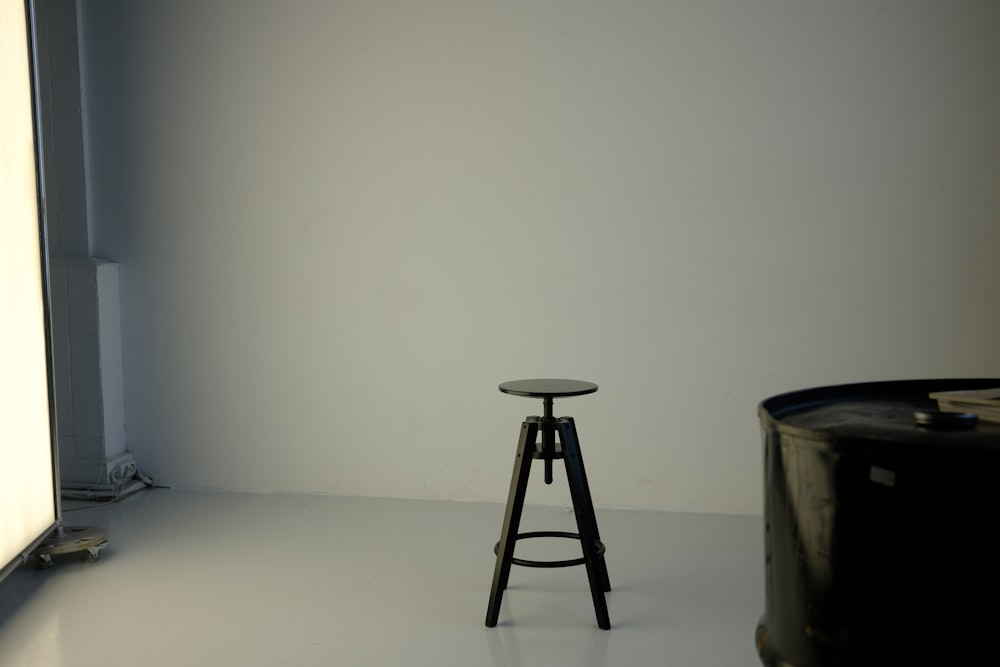 a stool in a room