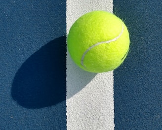 a tennis ball on a table