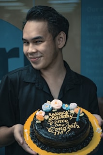 A happy customer receiving their order from v&co.