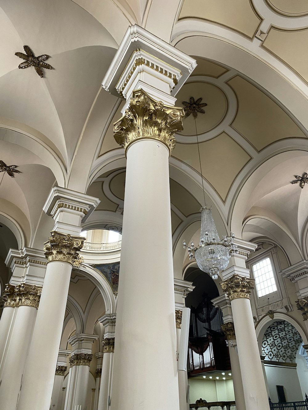 a large white building with columns