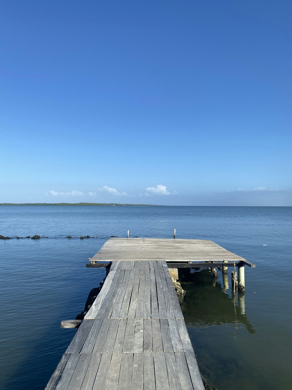 a dock in the water