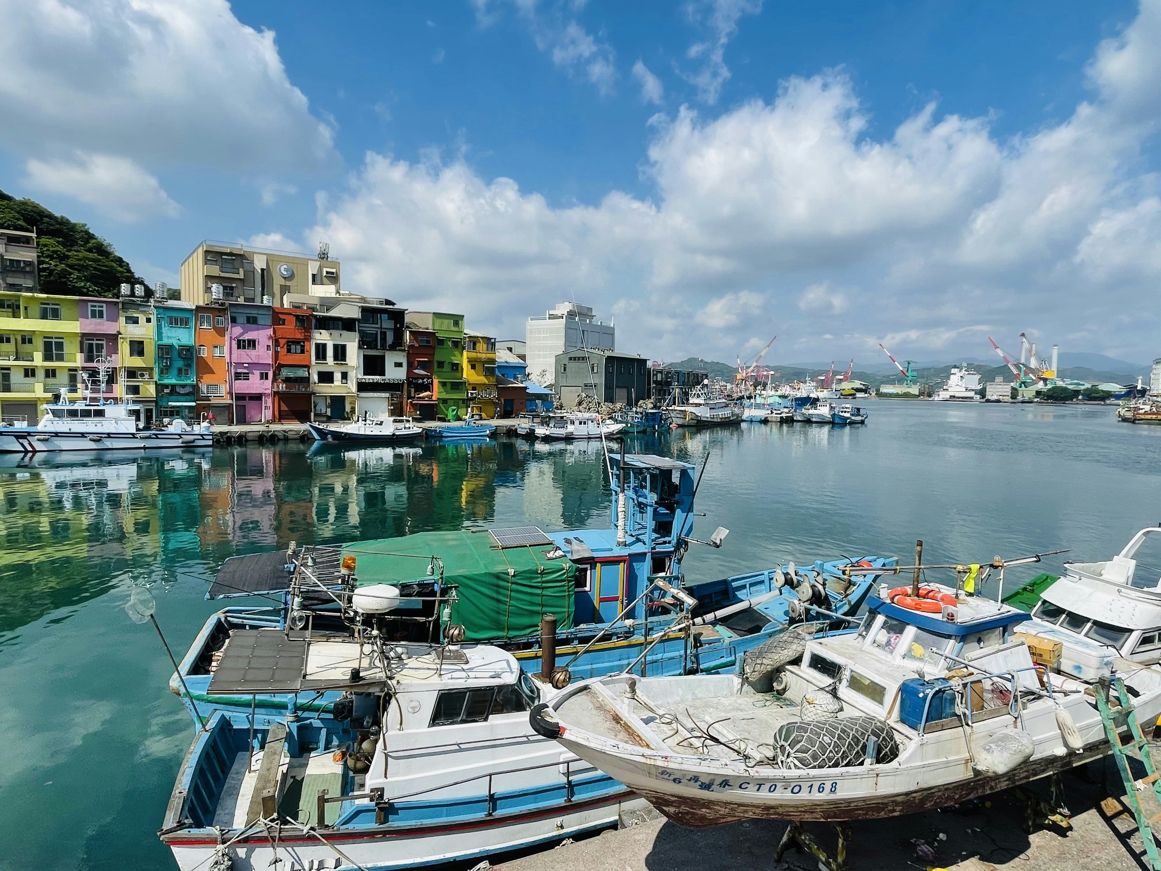 boats docked in a harbor