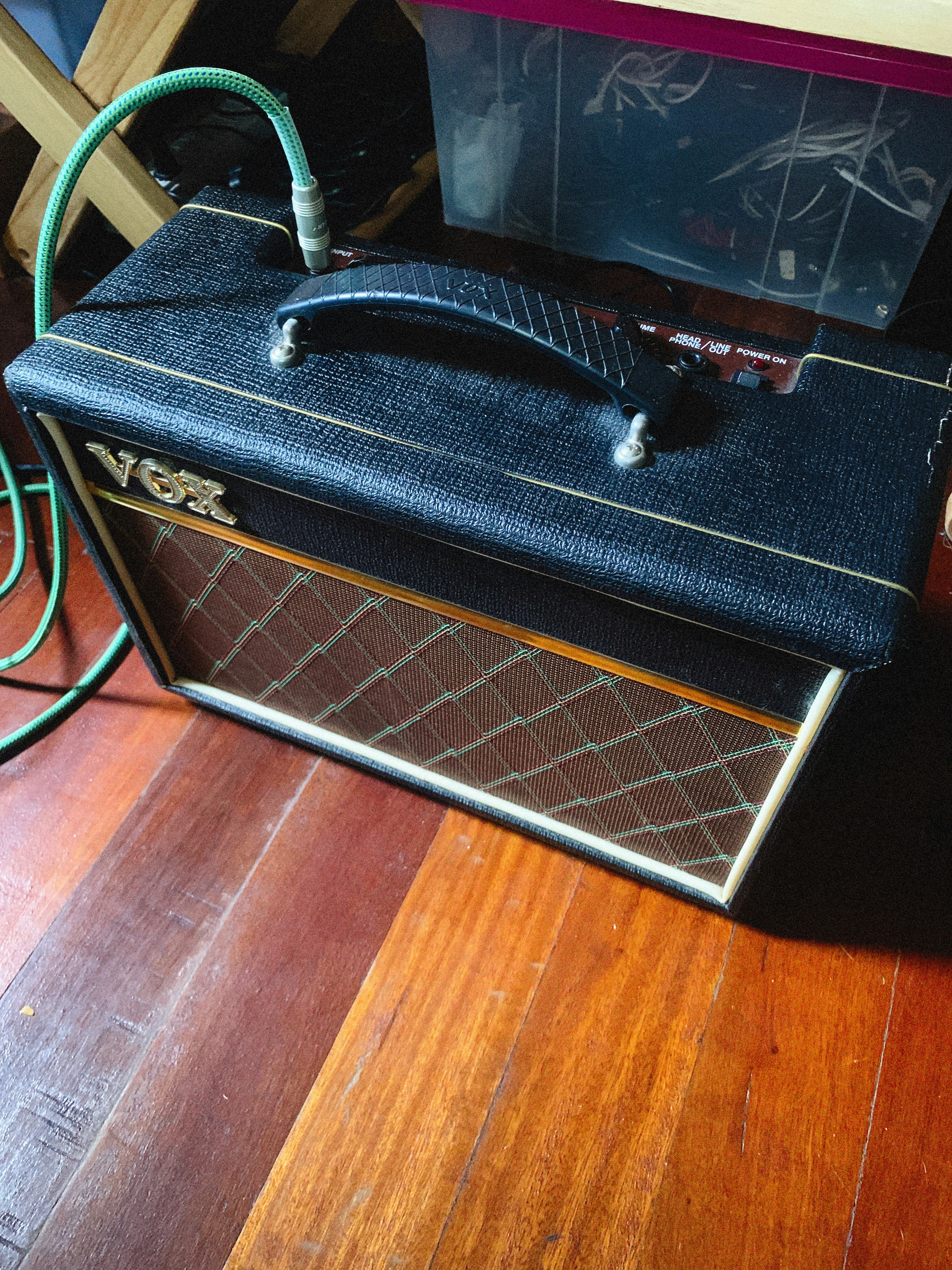 a black and silver guitar case