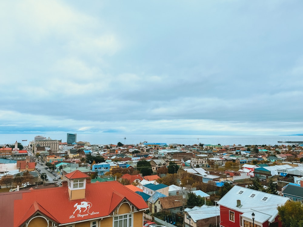 a city with many rooftops