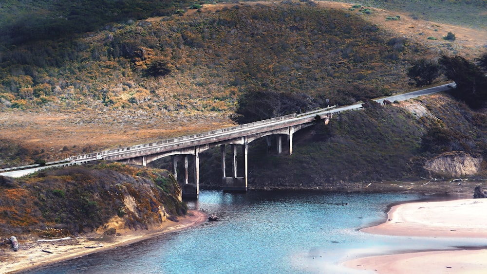 a bridge over a river