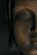 a person with the eyes closed