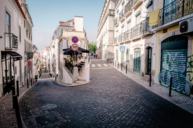 Street with buildings on both sides