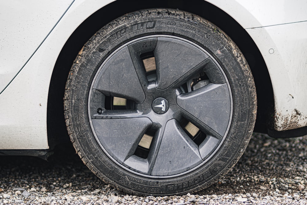 a tire on a car