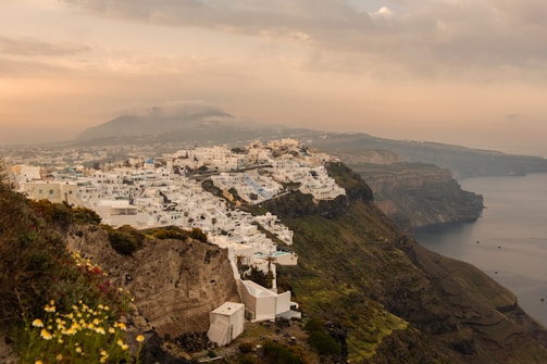 A scenic view of a Spanish coastal town.