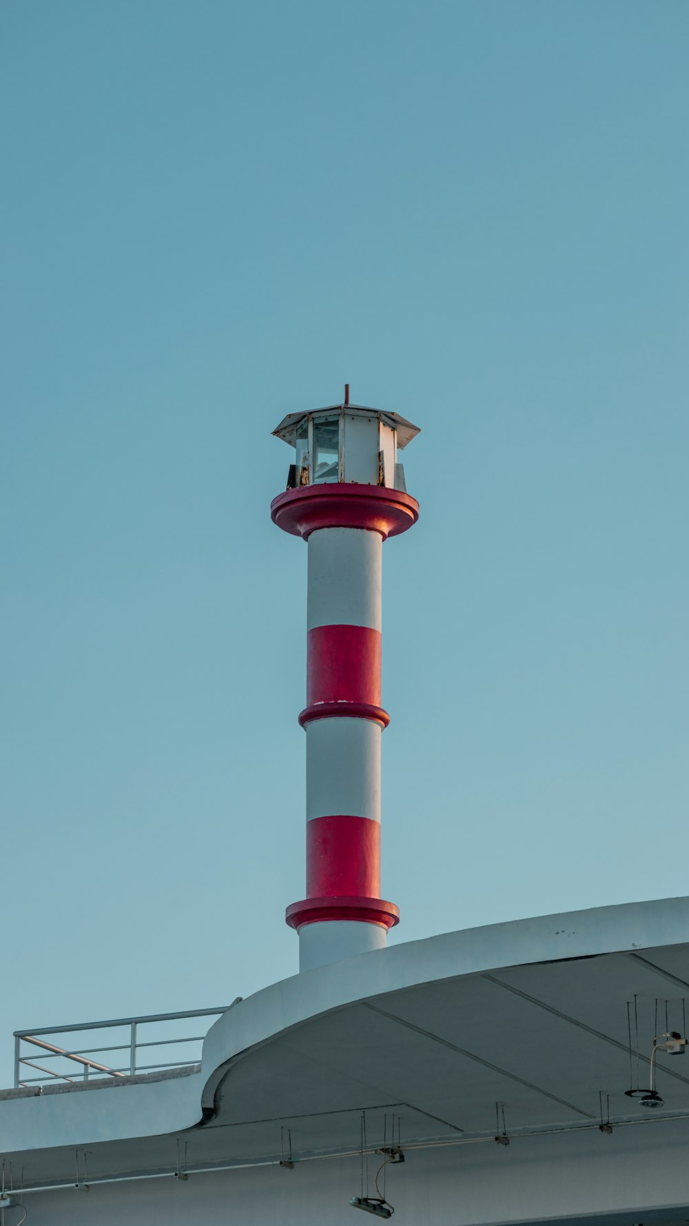 a lighthouse on a ship