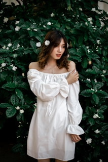 a person in a white dress