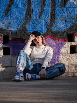a person sitting on a bench