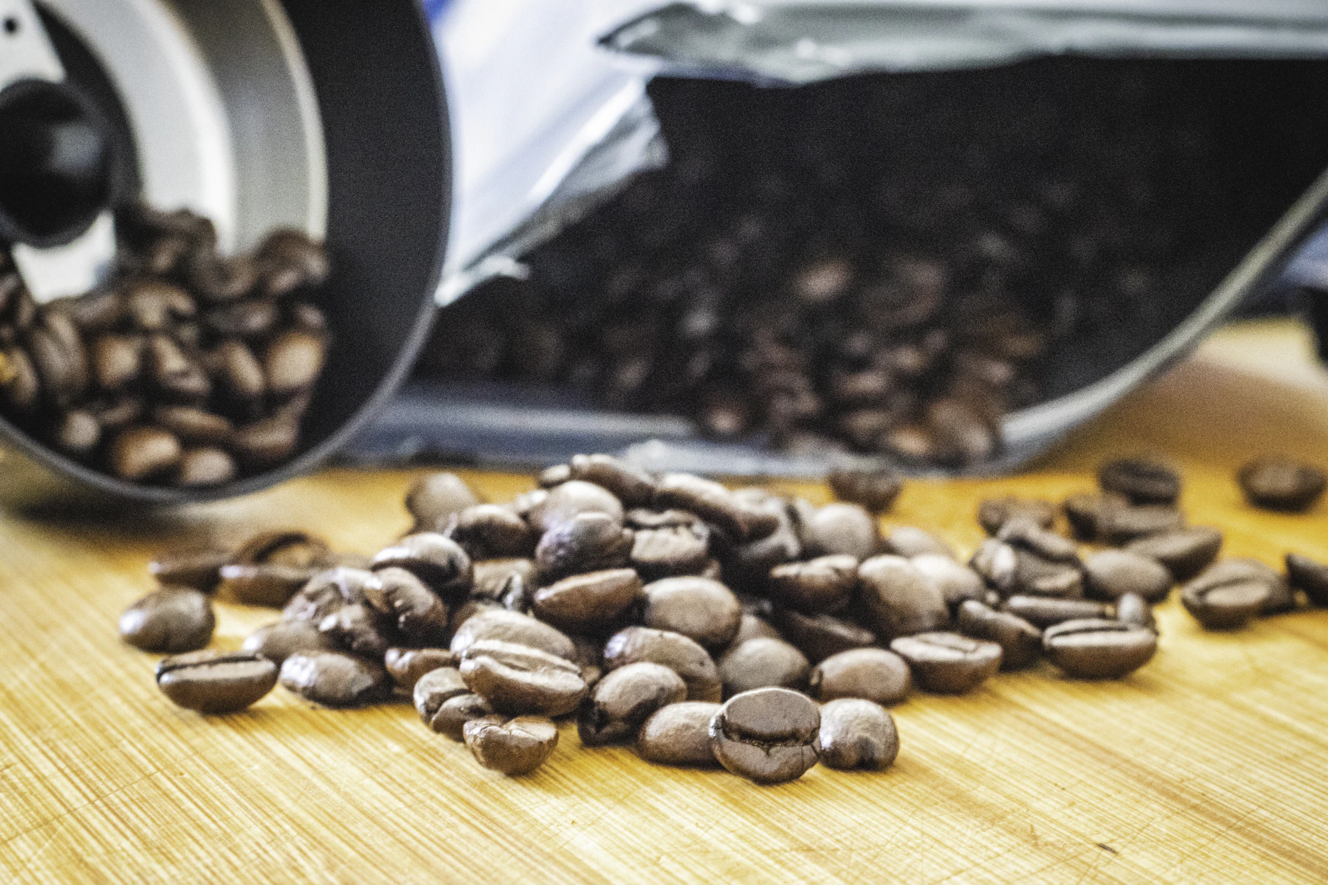 a pile of coffee beans