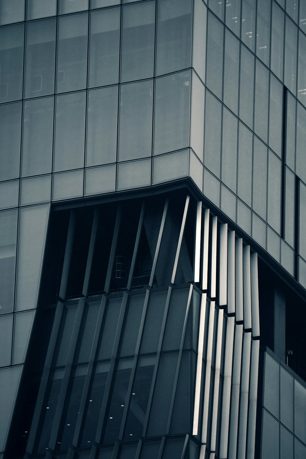 a building with glass windows