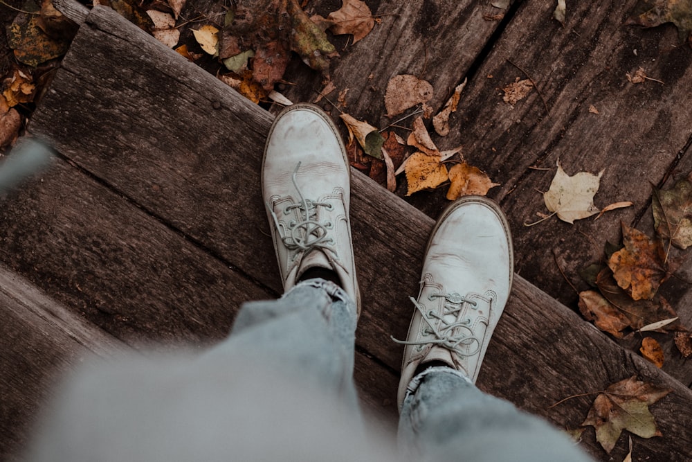 a pair of feet in a shoe