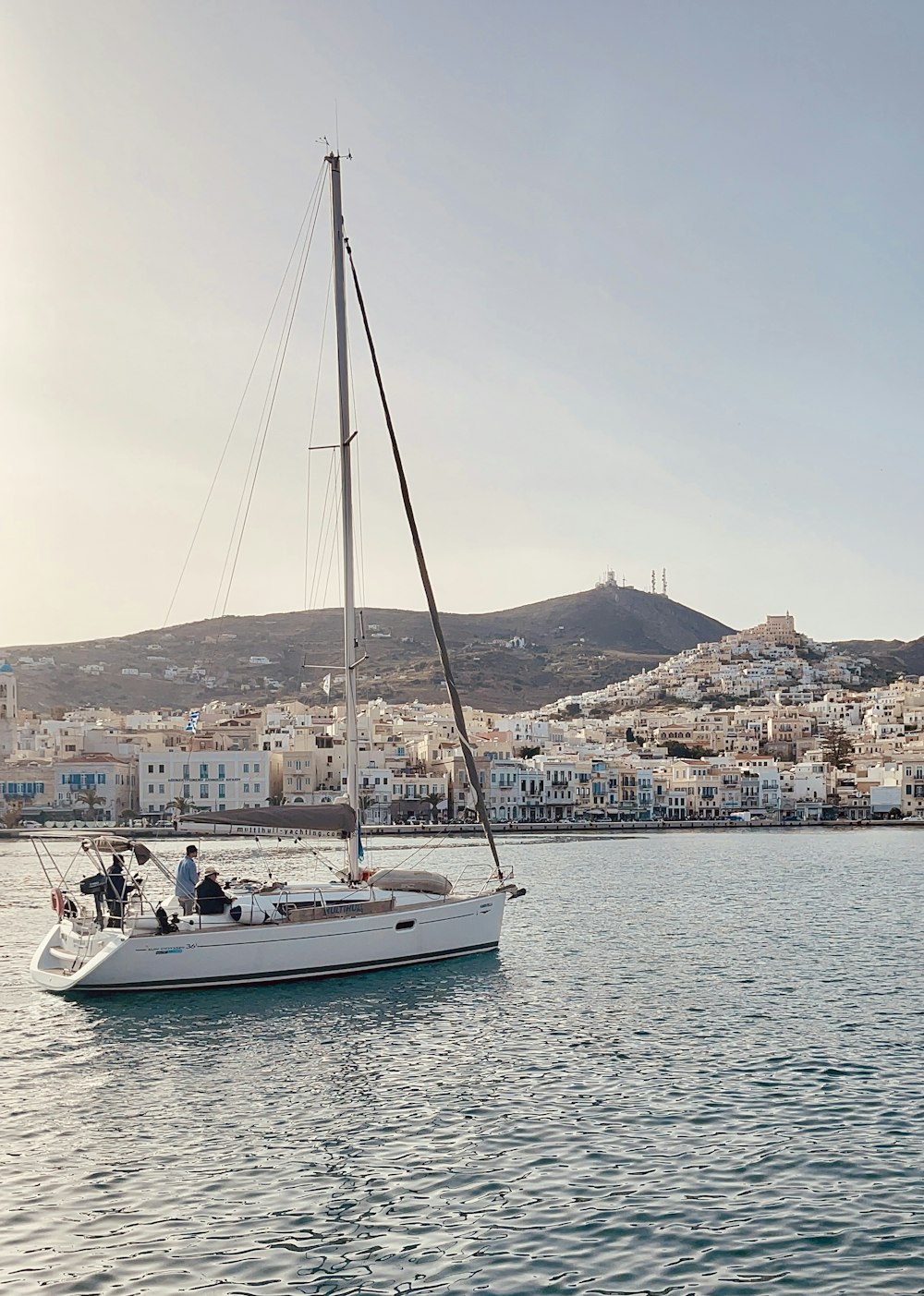 a boat sailing on the water