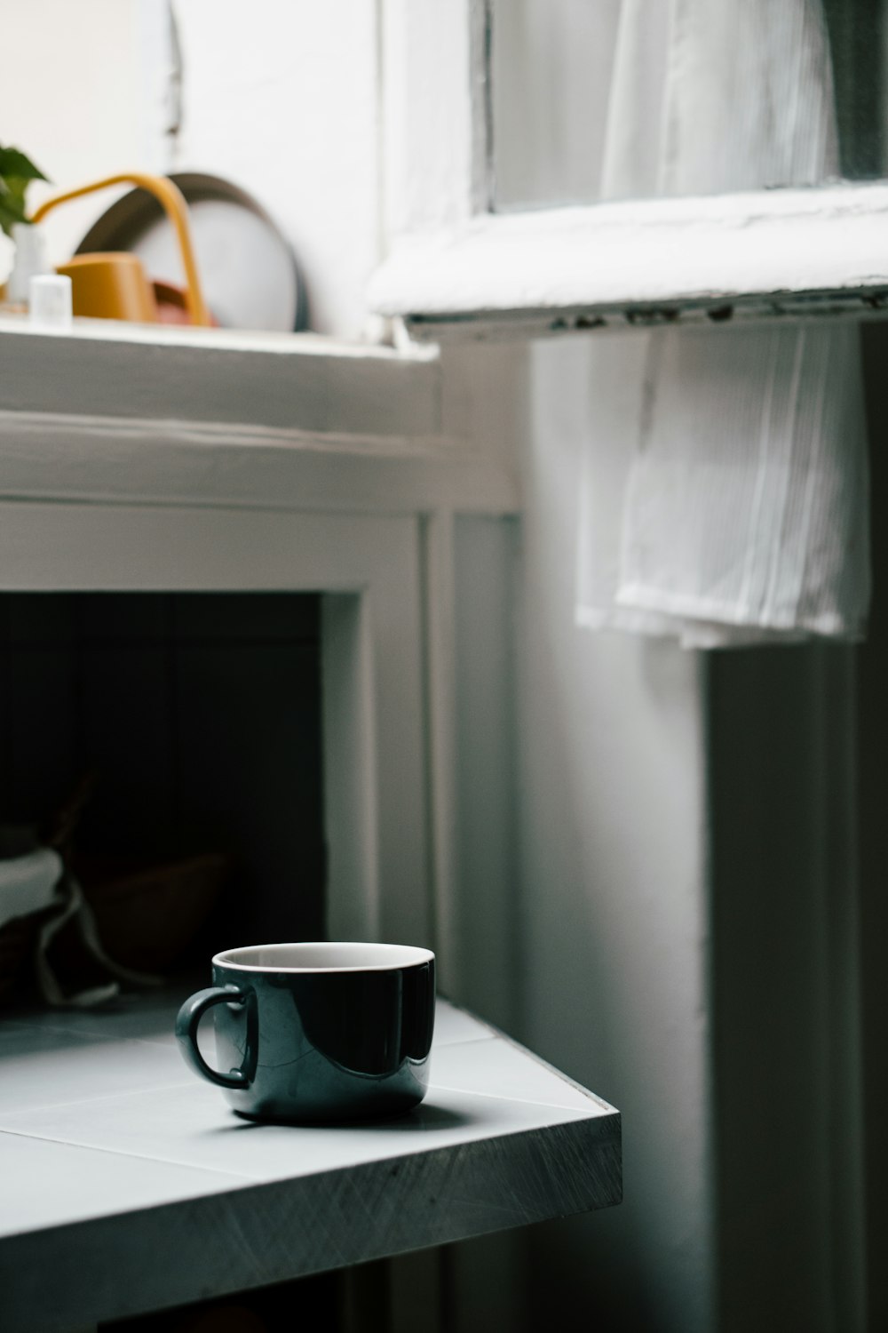 a cup on a table