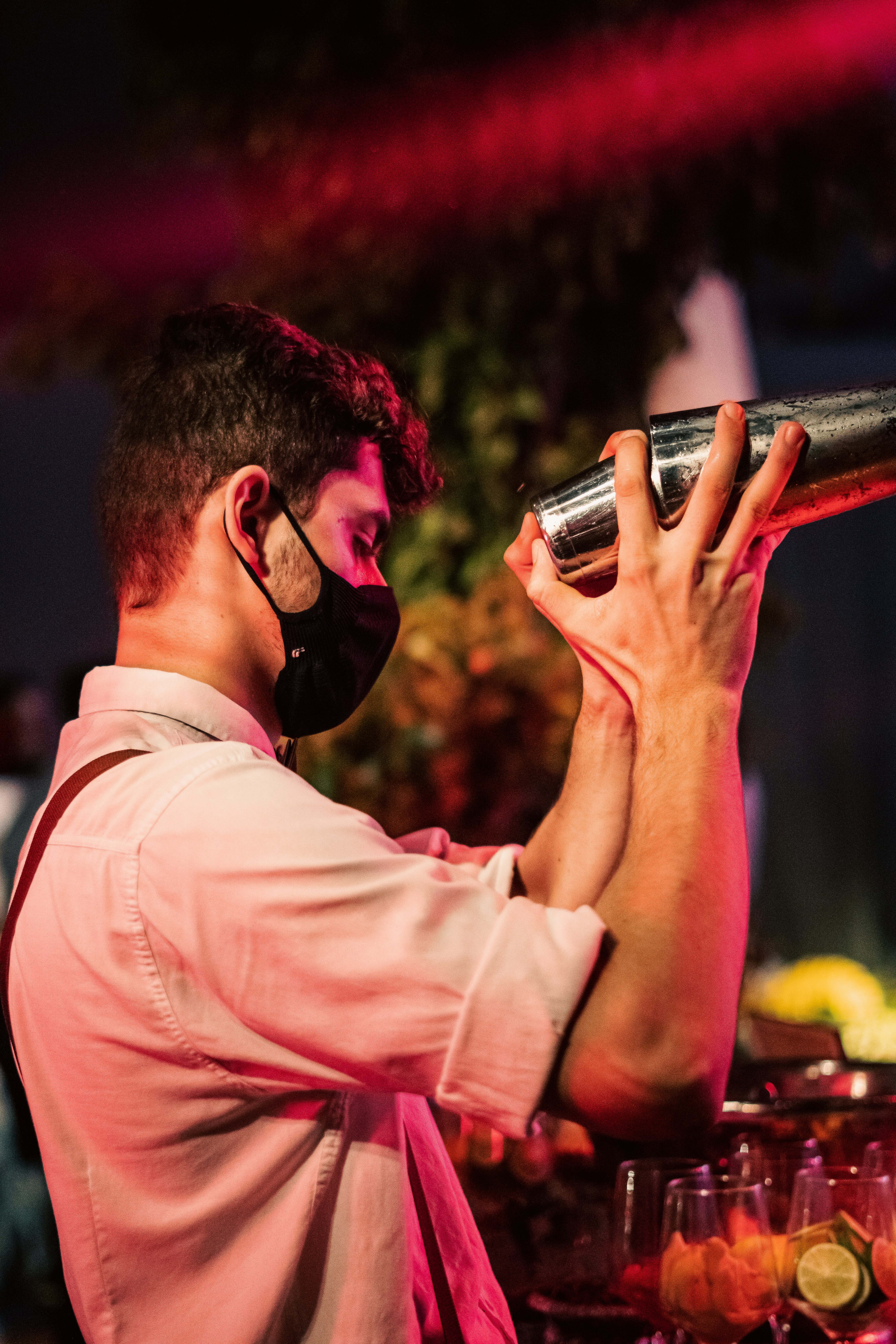 a man holding a microphone