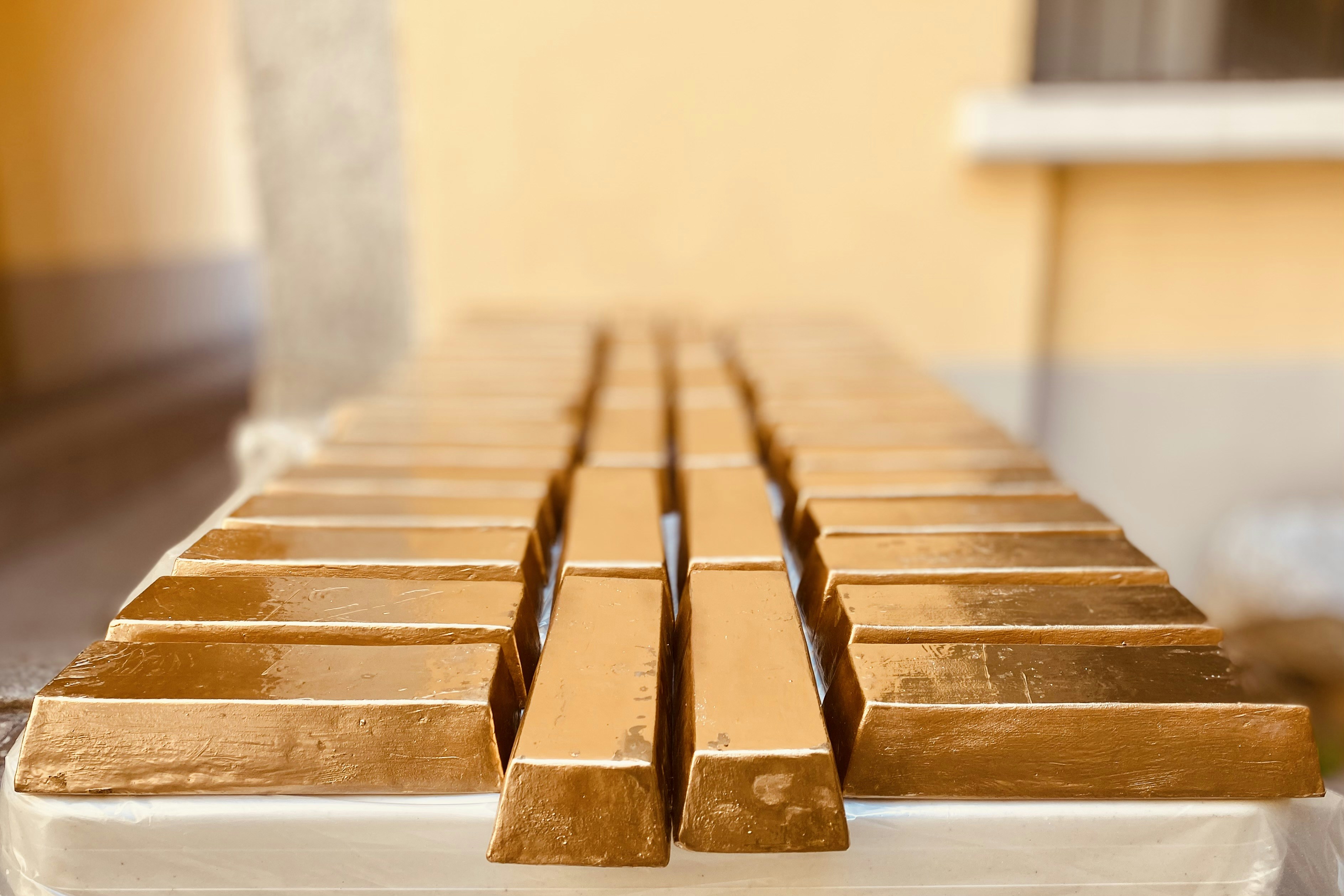 a stack of wooden blocks