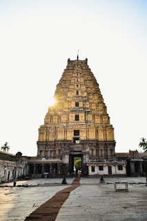 a large building with a tower