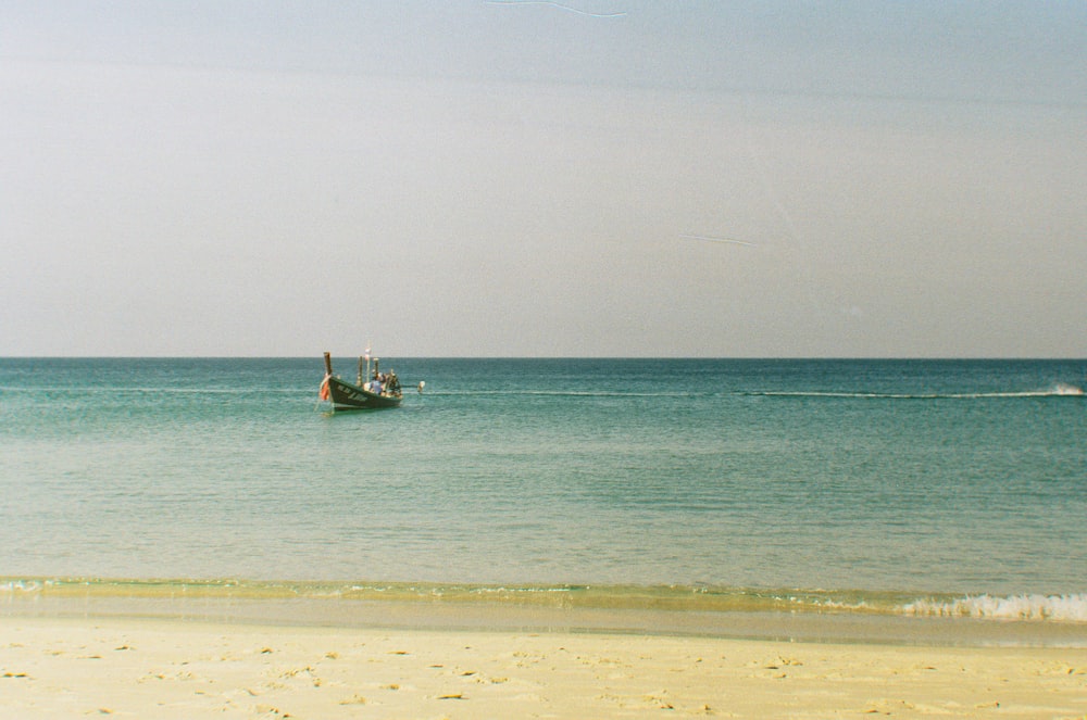 a boat in the ocean