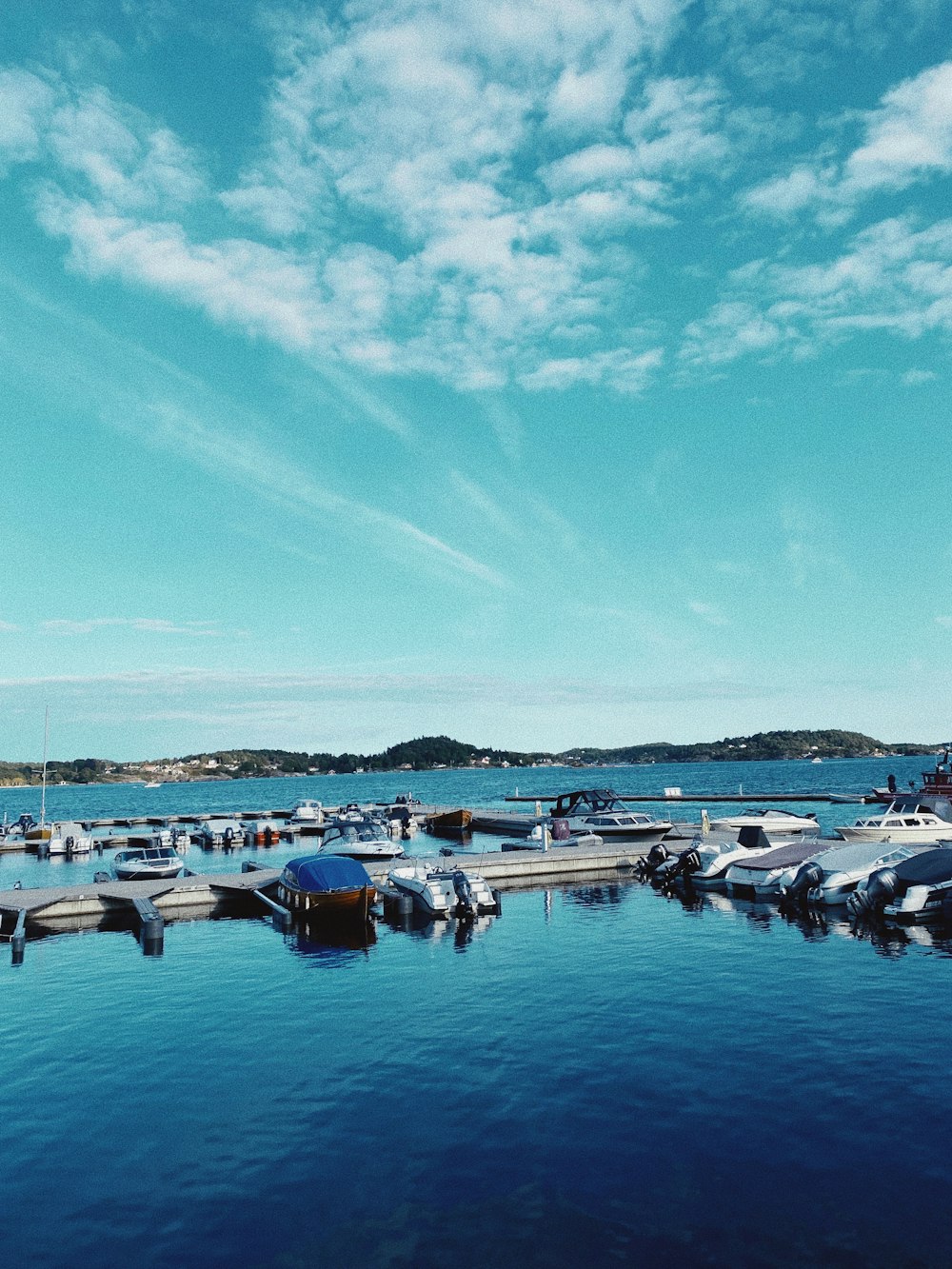 a dock with boats