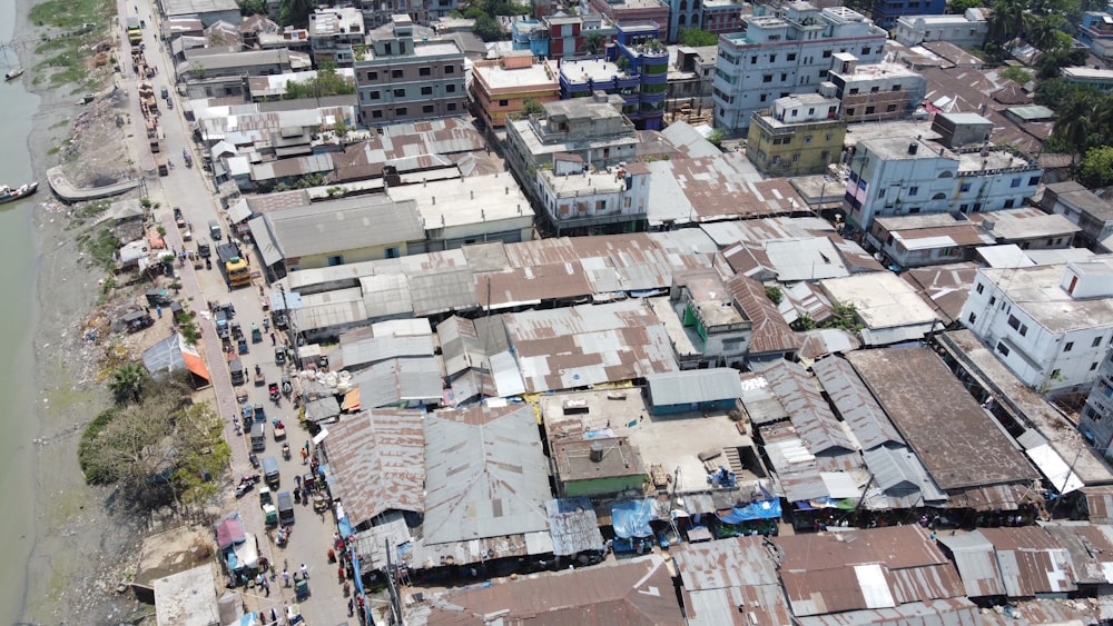 a city with many buildings