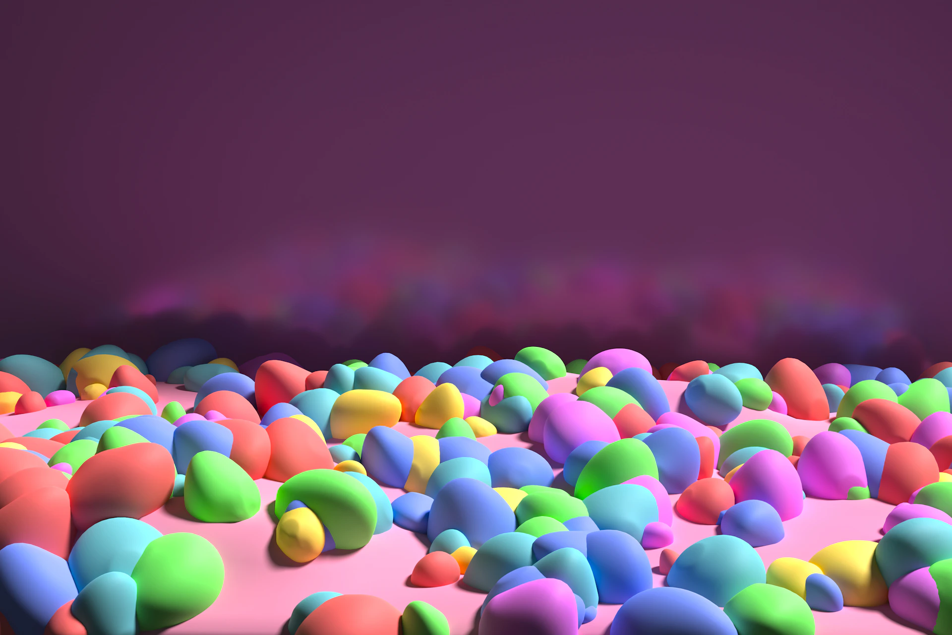 a pile of colorful candies