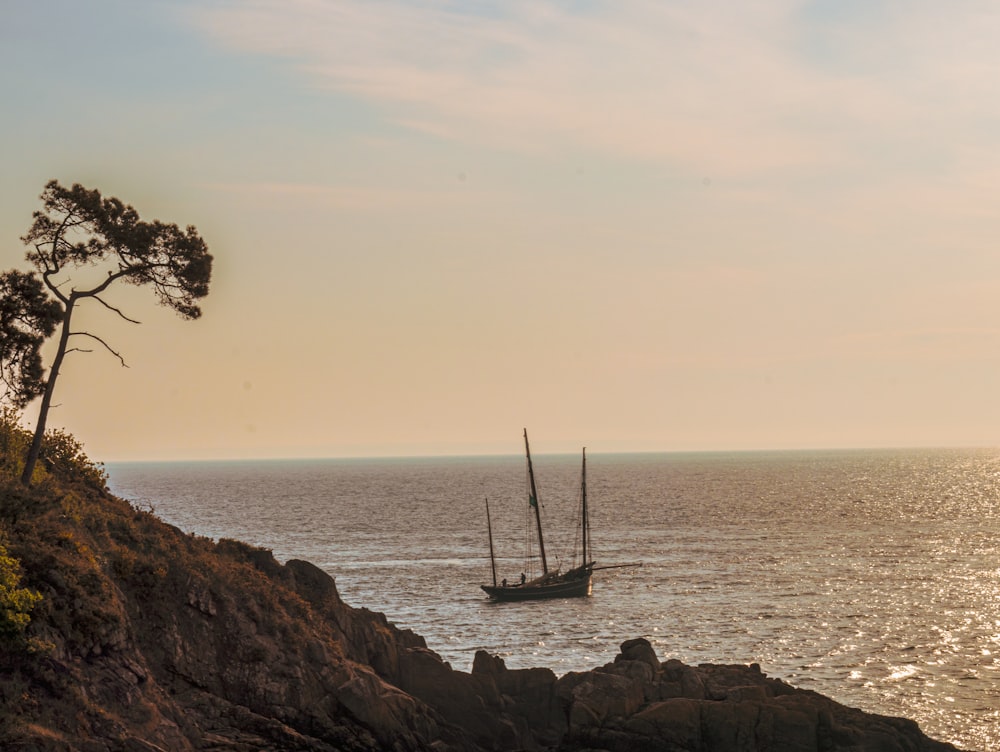 a boat in the water