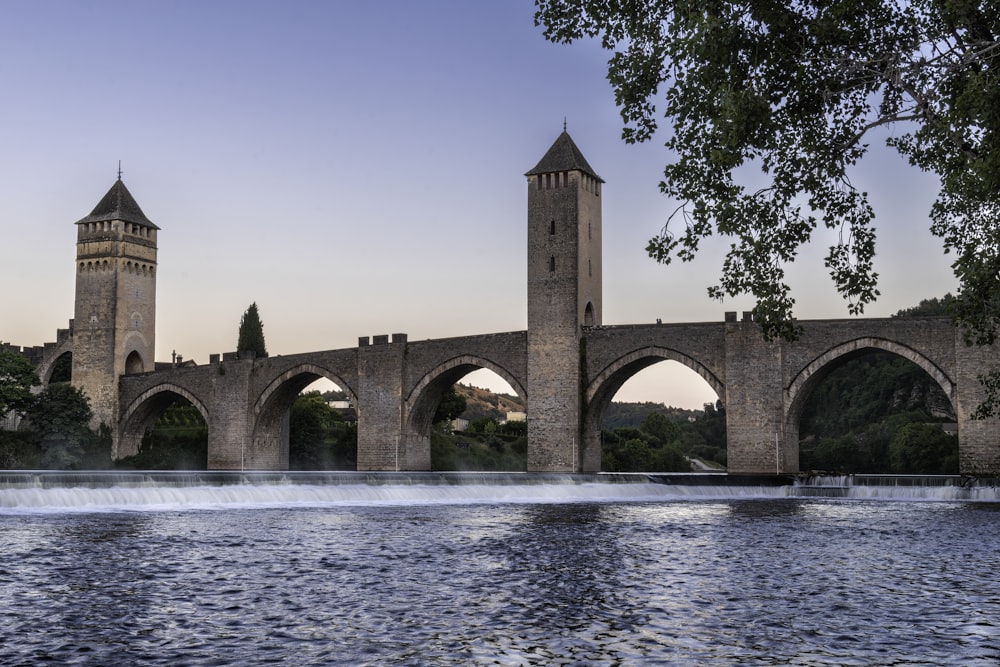 a bridge over water