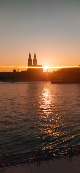 Sunset over the São Francisco River with the city of Petrolina in the background.