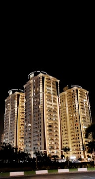 a couple of tall buildings