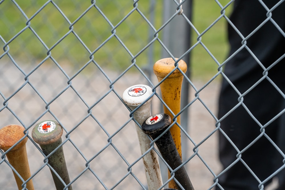 a banana behind a fence