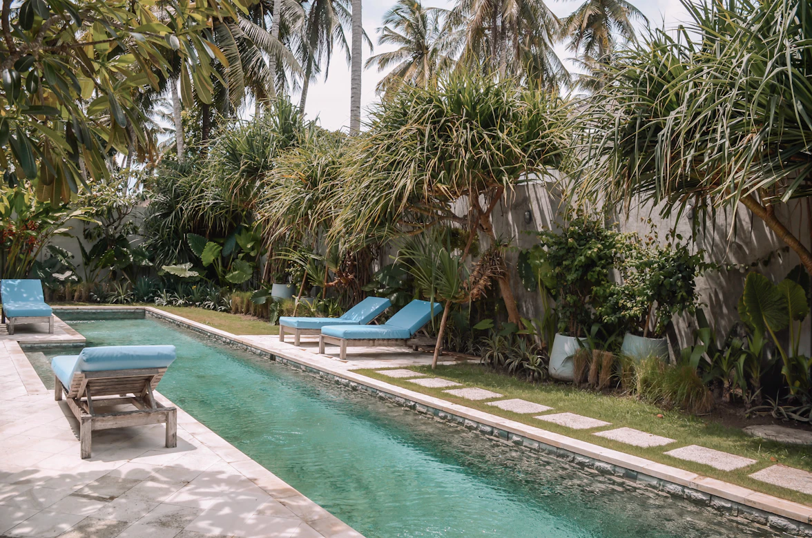 Tropical resort style villa